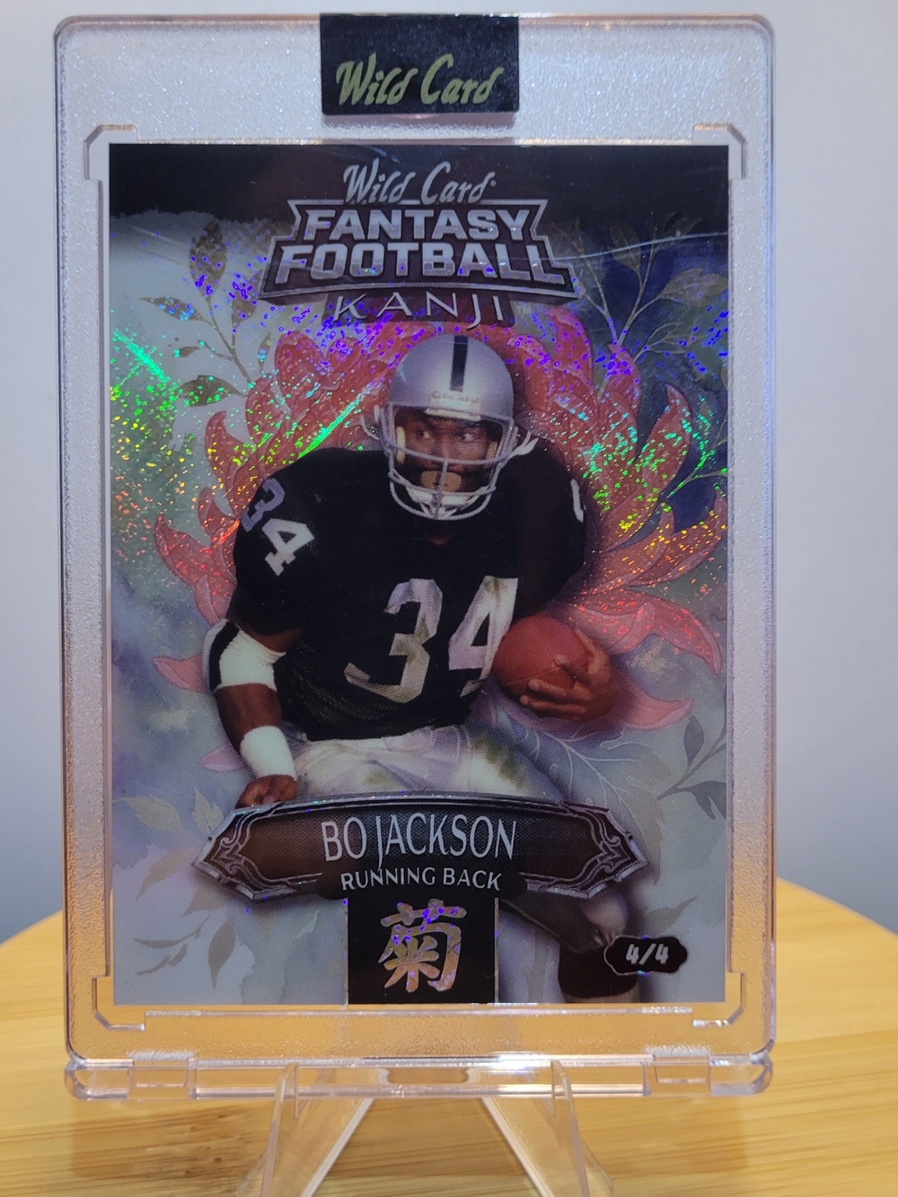 Wild Card Serial Numbered Bo Jackson 2026 Fantasy Football Kanji FMKFRD1-BJ 4/4